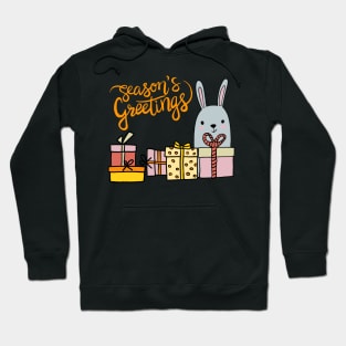 Christmas Rabbit! Season’s Greetings1 Hoodie